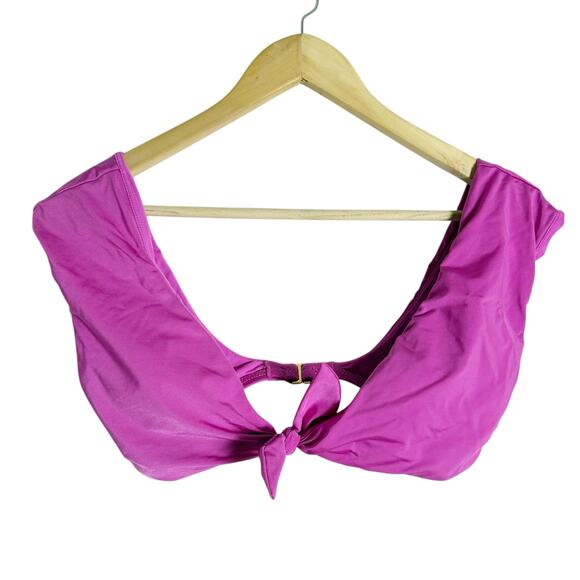 Trina Turk Getaway Pink Two Piece Bikini Set Cap Sleeve Tie Front Size 6 - Picture 2 of 11